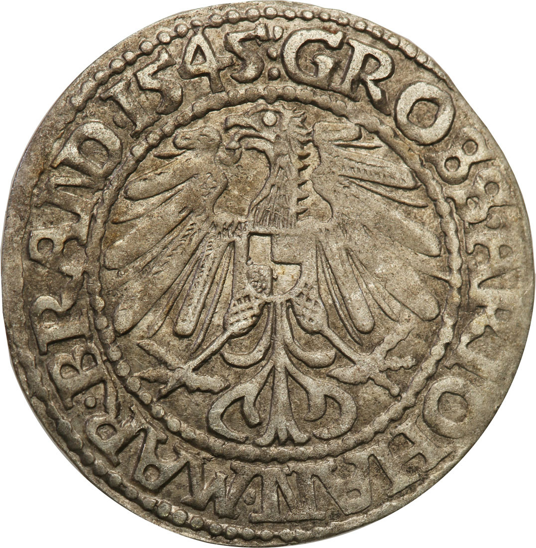 Śląsk. Jan Kostrzyński (1535-1571). Grosz 1545